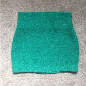 BCBG Green mini skirt