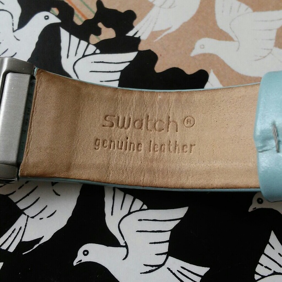 Retro Daisy Swatch Watch w/ Leather Band main image 7