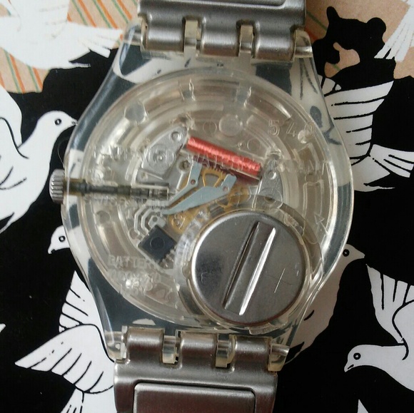 Retro Daisy Swatch Watch w/ Leather Band