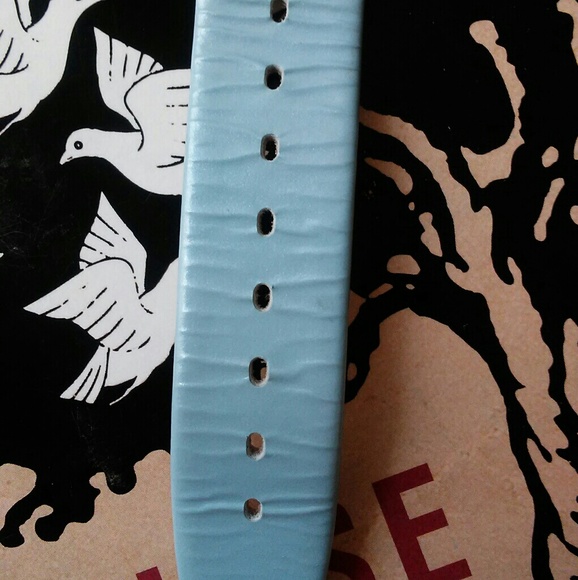 Retro Daisy Swatch Watch w/ Leather Band main image 6