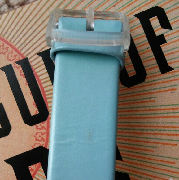 Retro Daisy Swatch Watch w/ Leather Band