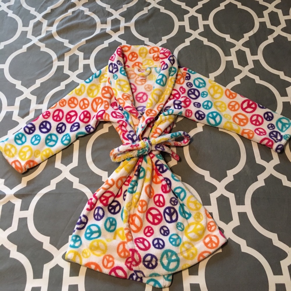 Girls Peace Sign Bath Robes ✌🏽