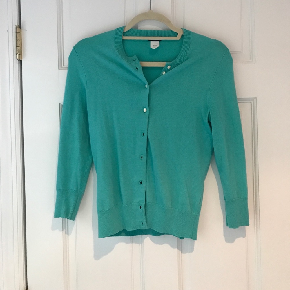 J. Crew cardigan, teal