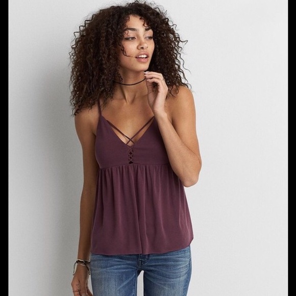 american eagle peplum tank