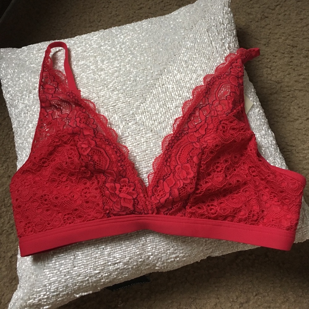Sexy red bralette
