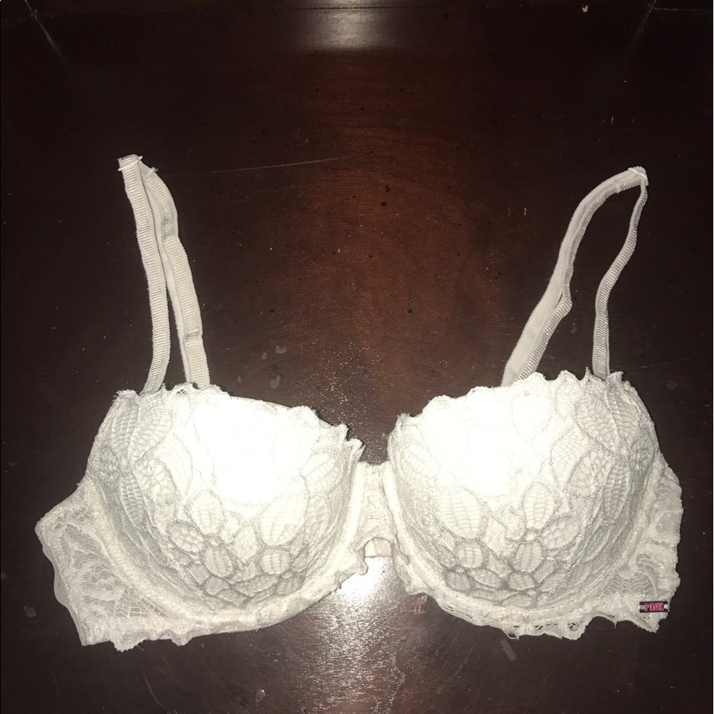 PINK White Date Push Up 34B