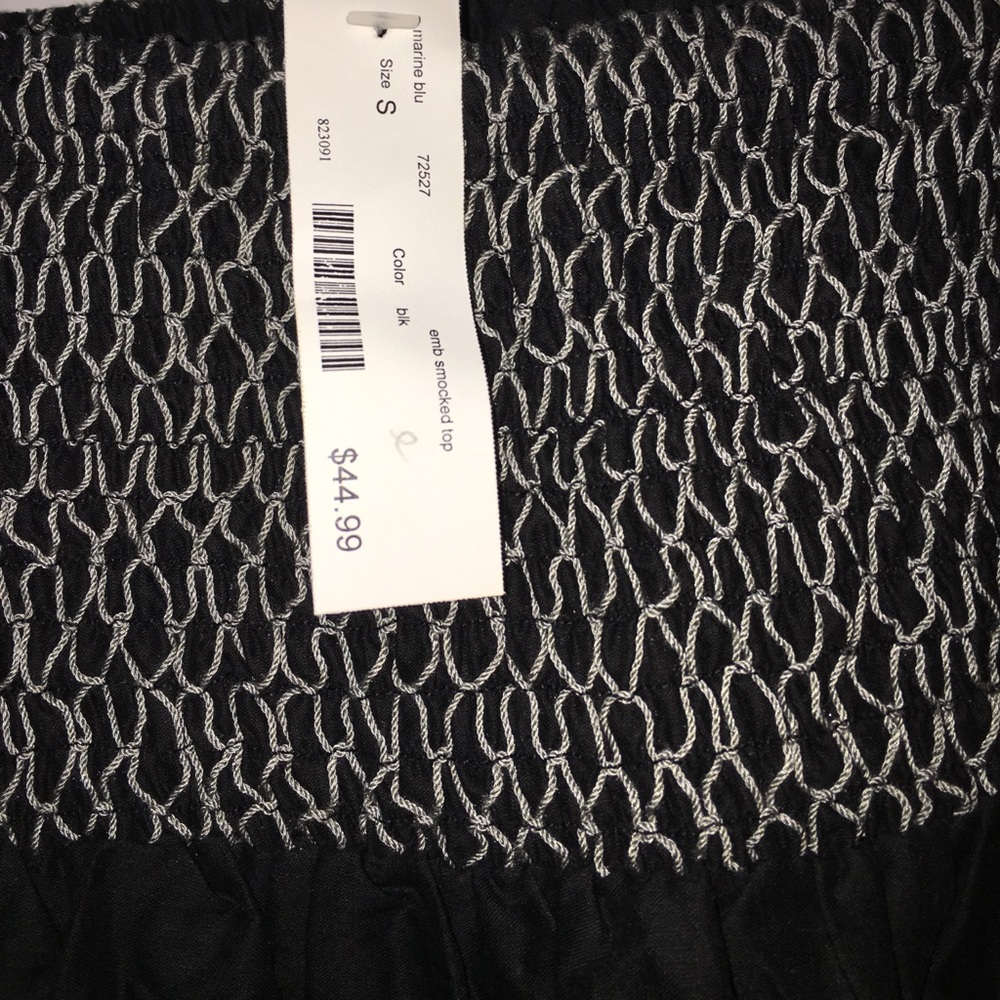 Embroidered smocked top 

***NOT FREE PEOPLE