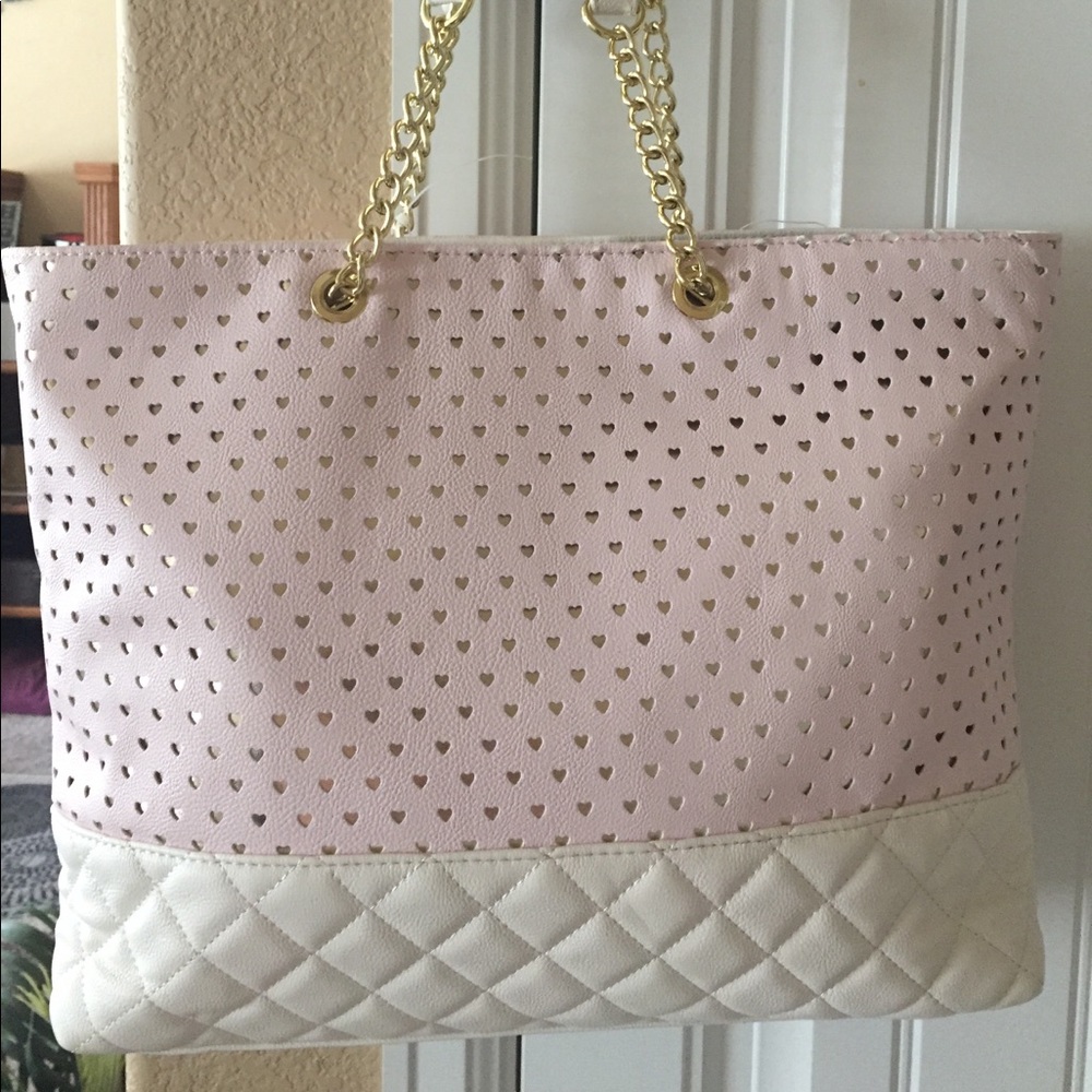 🌸NWT! BETSEY JOHNSON BLUSH TOTE - Picture 3 of 5