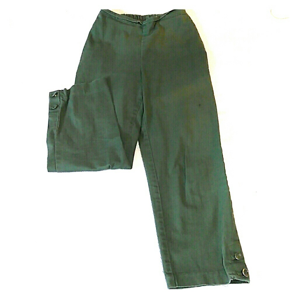 Green Denim Pants