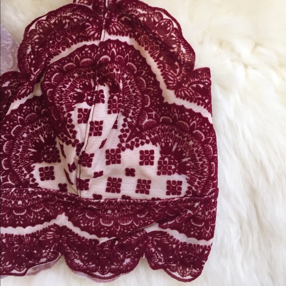 Free People Strange Magic Flocked Bralette - Picture 2 of 7