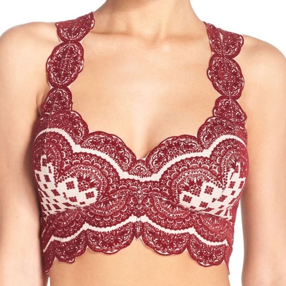 Free People Strange Magic Flocked Bralette - Picture 5 of 7