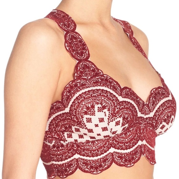 Free People Strange Magic Flocked Bralette - Picture 7 of 7