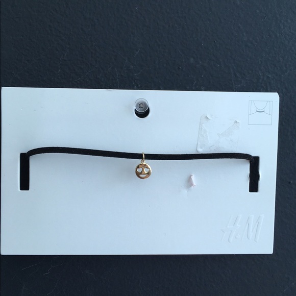 NWT BLACK SUEDE EMOJI CHOKER - Picture 2 of 3