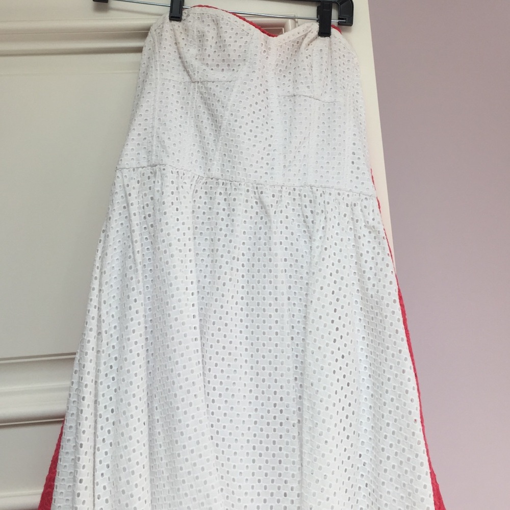 White Lily Pulitzer strapless dress