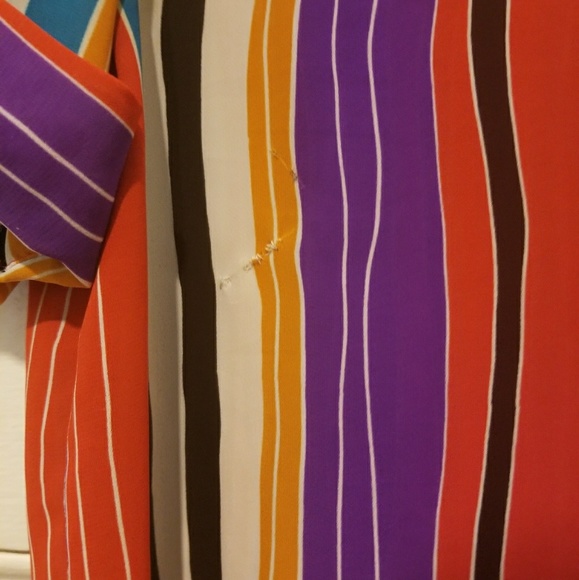 VINTAGE 90s RAINBOW BLOUSE - Picture 2 of 2