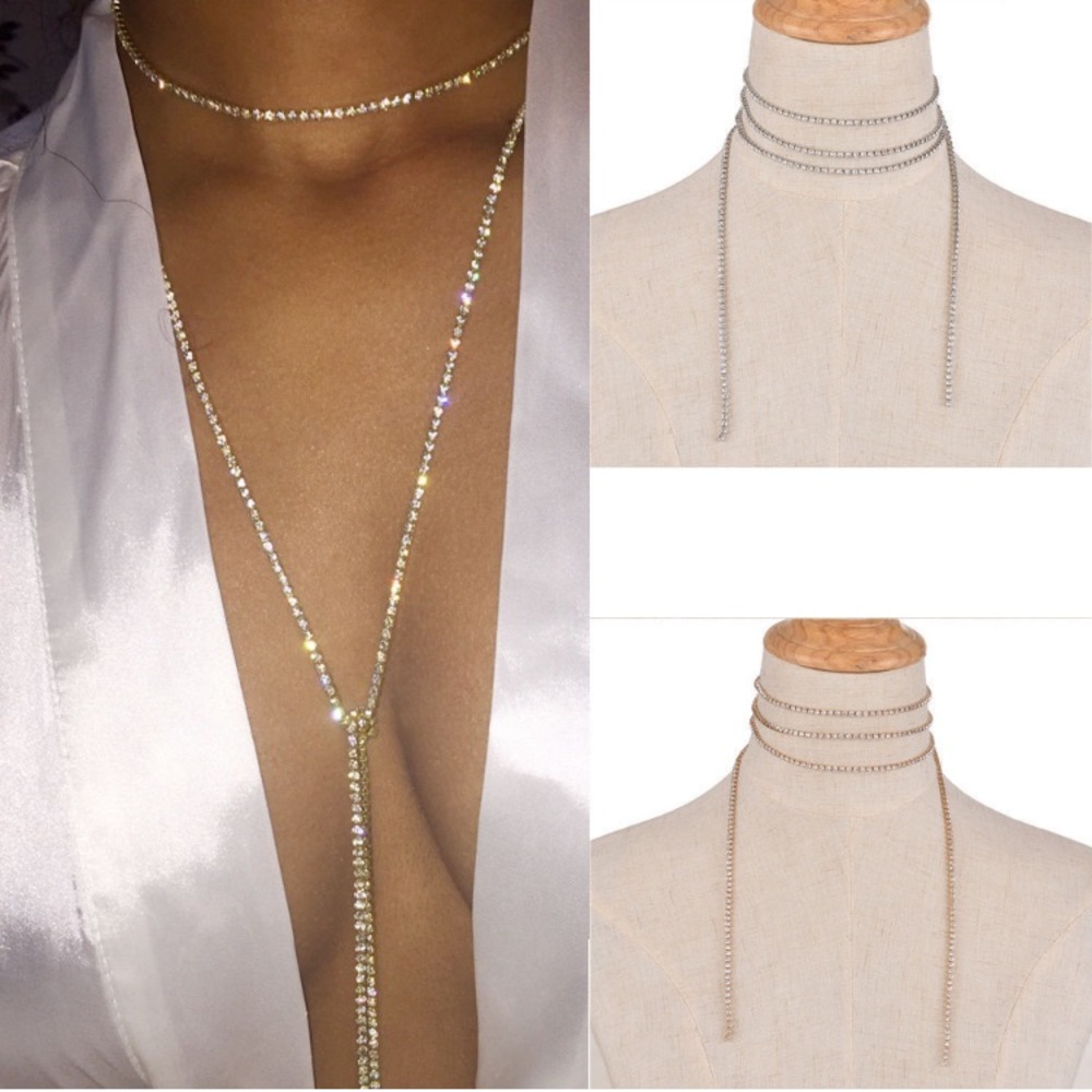 5 for $25 • Gold Diamond Layering Necklace