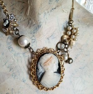 Upcycled refashioned one-of-a-kind necklace