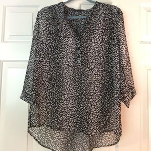 Animal(?) print blouse