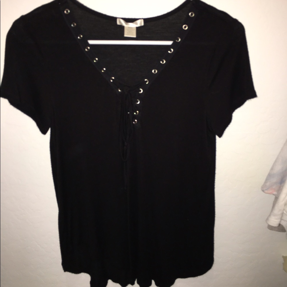 Laced up shirt