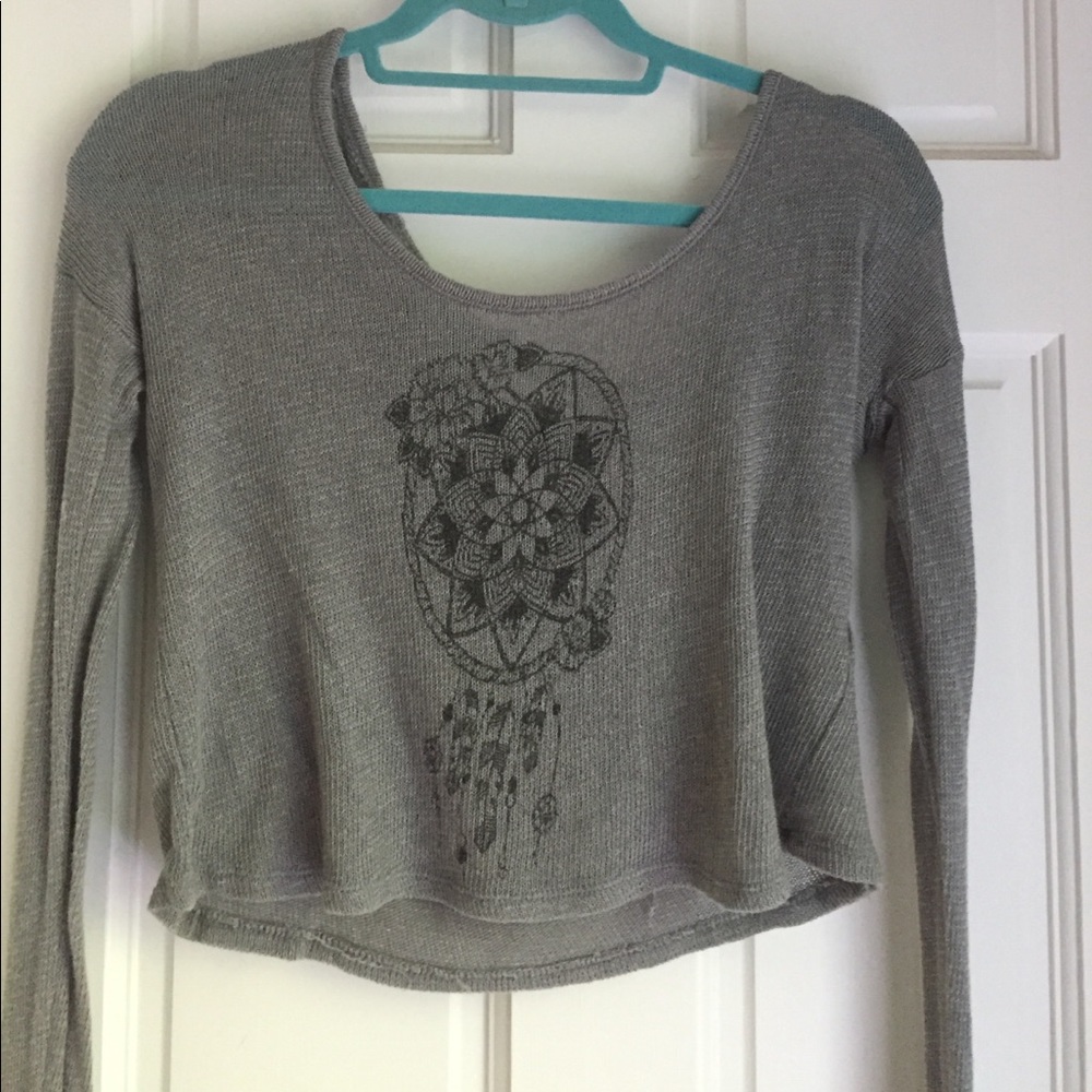 Hollister Long Sleeve Crop Top