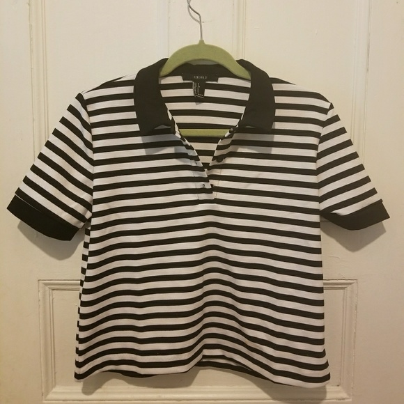 Forever 21 Striped Polo Shirt NWOT - Picture 1 of 2