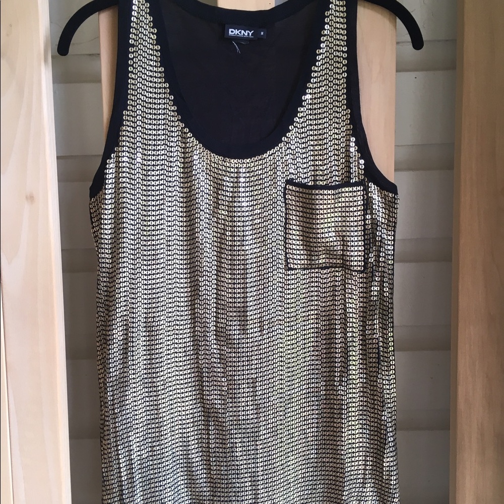 Sequined tank top