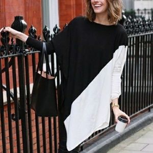 NWT Sweater Poncho Asymmetric