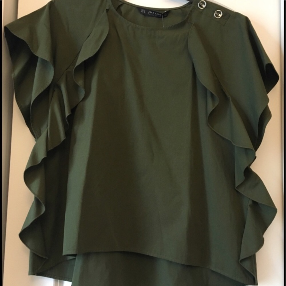 Zara ruffle shirts