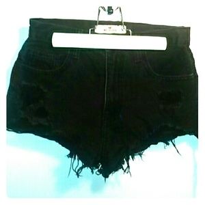 Hollister black Jean shorts