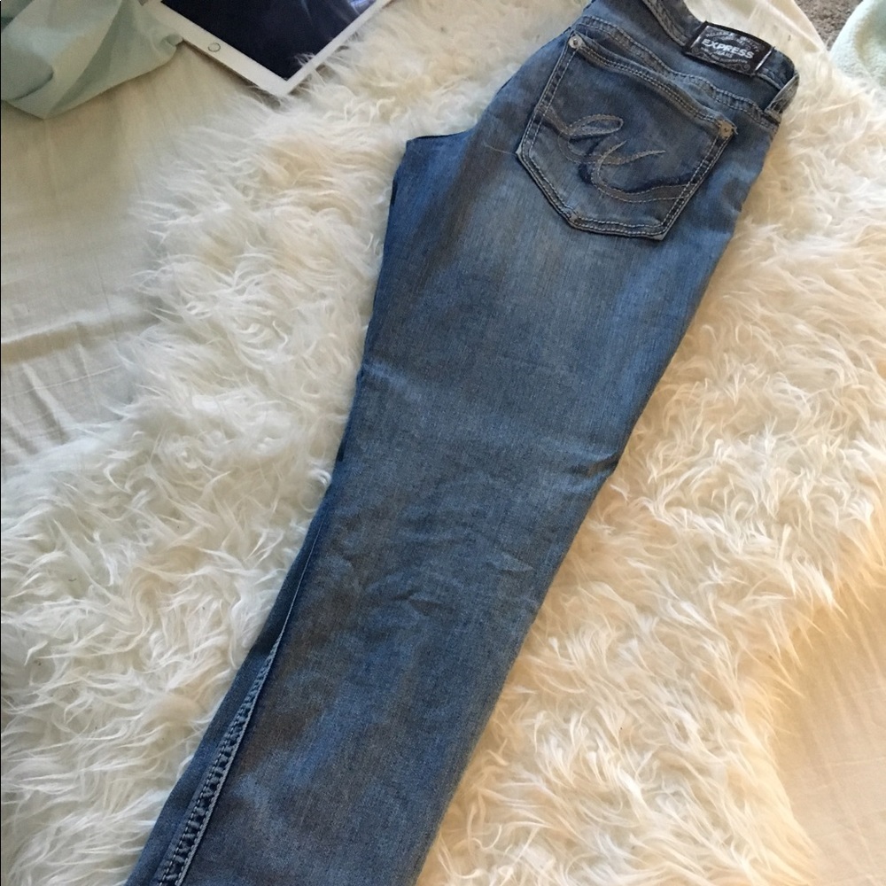 Express denim leggings