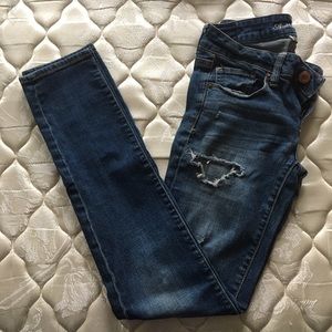 American Eagle Super Stretch Ripped Jeans