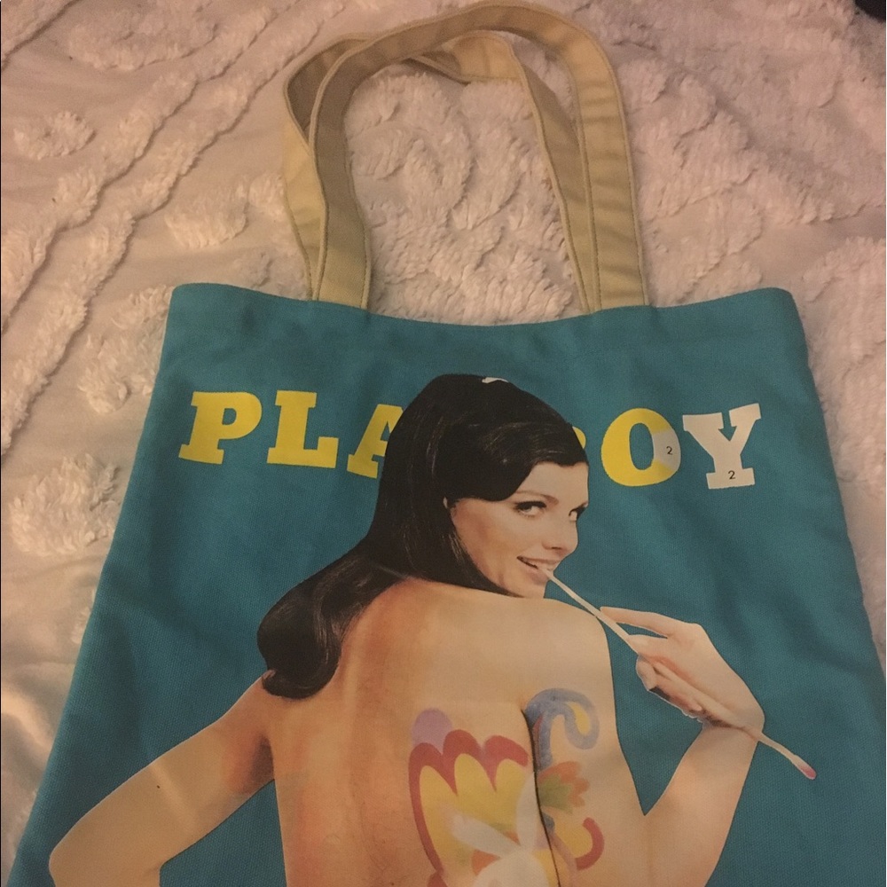 Playboy Label Canvas Tote Bag