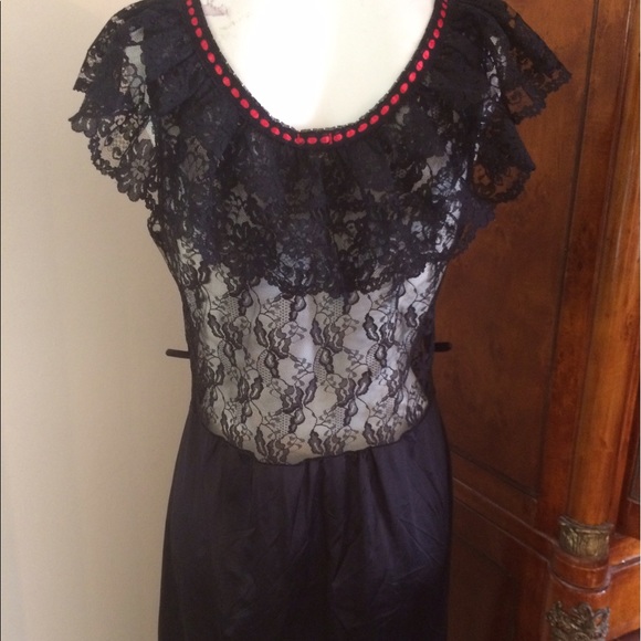 Vintage Stroke of Midnight Gown - Picture 5 of 6