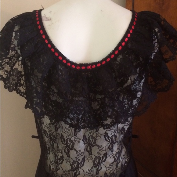 Vintage Stroke of Midnight Gown - Picture 6 of 6