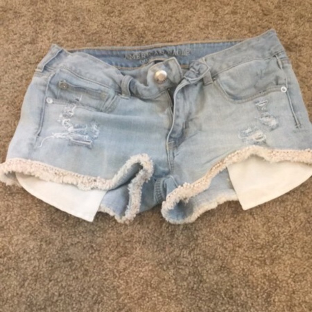 American eagle fringe shorts