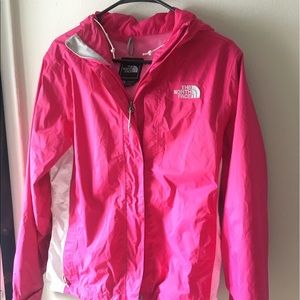 Pink North Face Rain Jacket