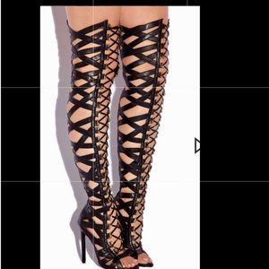 Lust for life Life thigh high heels