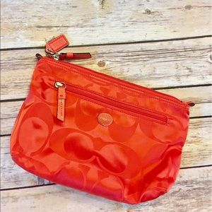 COACH COSMETIC ORANGE BAG