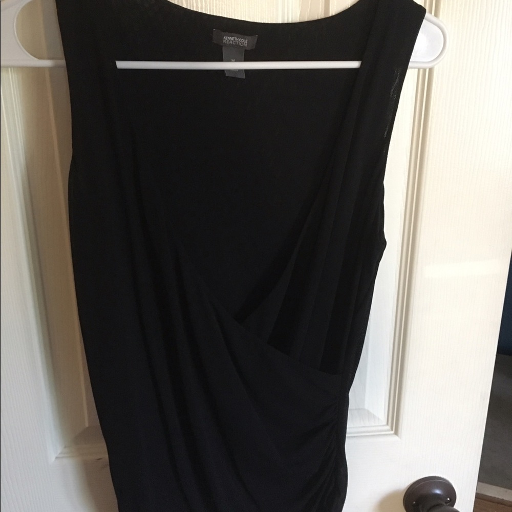 Very flattering Kenneth Cole wrap blouse.