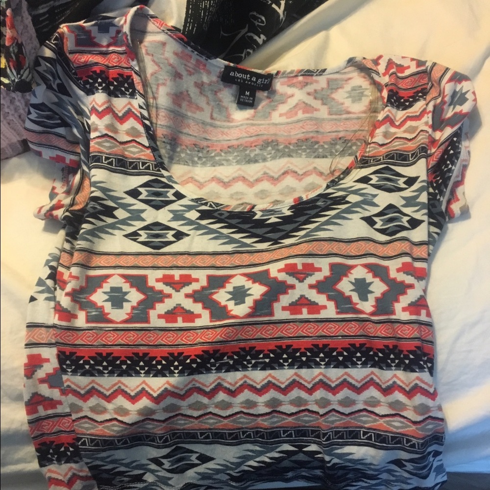Aztec designed crop top