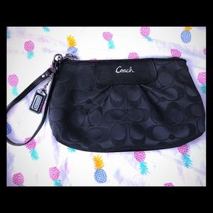 Black Coach Wristlet