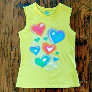 SO Girl's Short/ruffled Sleeve Tank