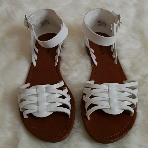 Call It Spring Shoes - WHITE STRAPPY SANDALS