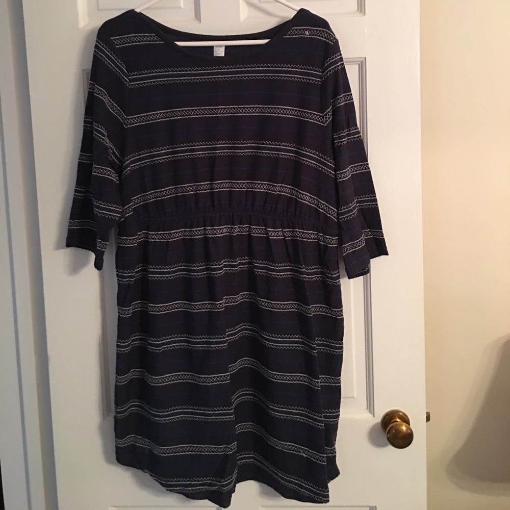 Striped cotton dress