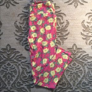 LuLaRoe Flower Print Leggings