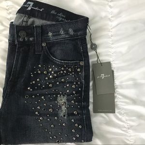 7 For All Mankind Studded Jeans