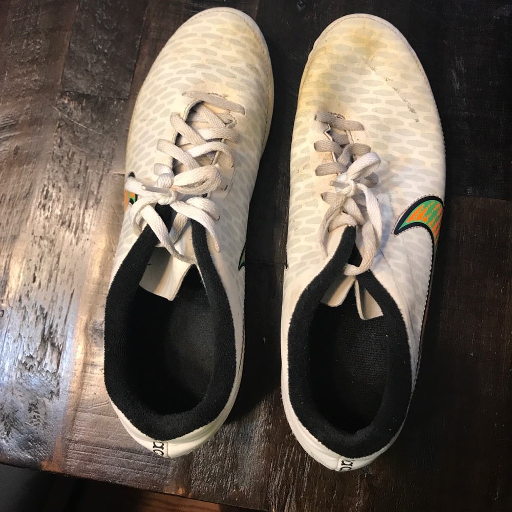 Youth size 6 soccer cleats.
