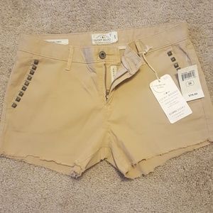 NWT Lucky Brand Sienna Chino khaki shorts sz26