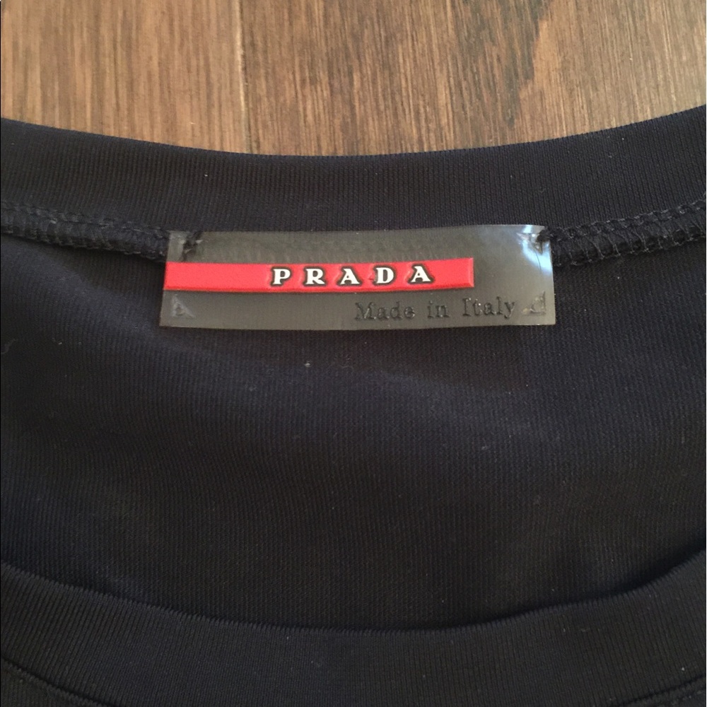 Prada Sport Long Sleeve Stretch Top