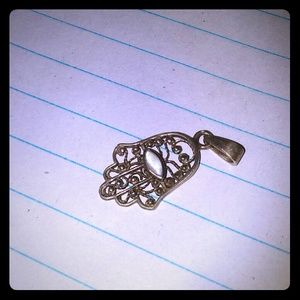 Sterling silver hasma charm
